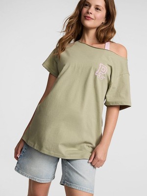 Victoria's Secret Cotton Off-The-Shoulder T-Shirt