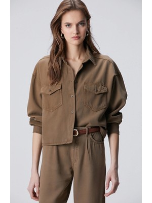 Network Mink Tencel Blend Denim Shirt