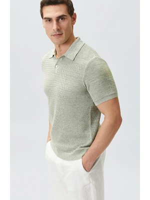 Network Limited Mint Linen Knit Sweater