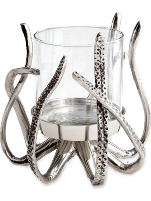 Jumbo Deep Sea Octopus Decorative Candlestick - Steel