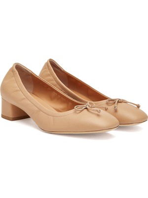 George Hogg Nude Leather Stilettos