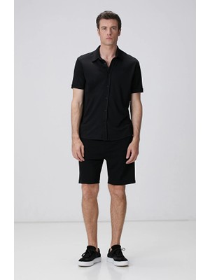 Network Black Shorts