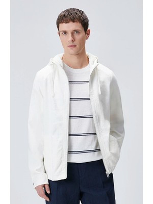 Network Off-White Hooded Linen Jacket