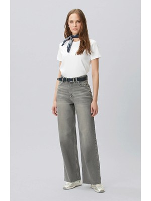 Network Dark Grey Wide Leg Jeans