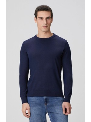 Network Navy Basic Knit Sweater
