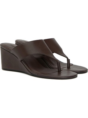 Divarese Dıvarese Women's Brown Toe-Loop Slides