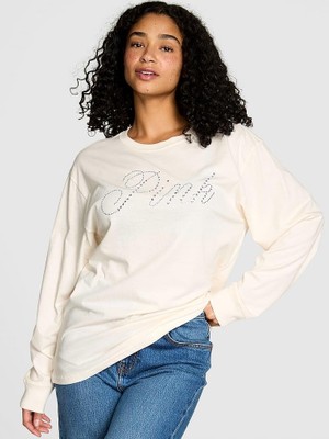 Victoria's Secret Campus Cotton Long-Sleeve T-Shirt