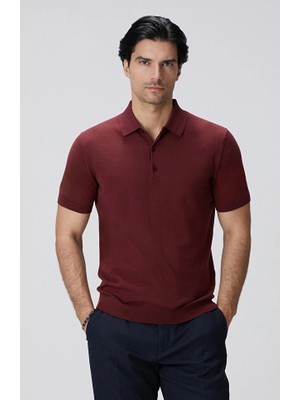 Network Burgundy Basic Knit Sweater