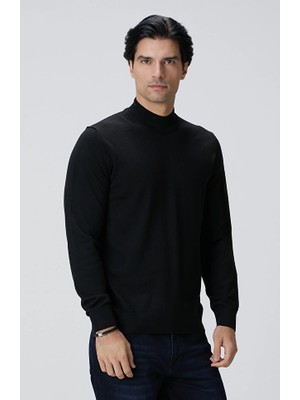 Network Black Wool Blend Sweater