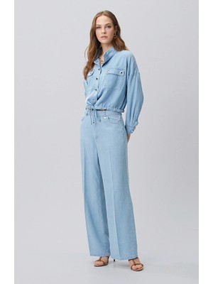Network Indigo Pleated Trousers