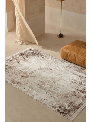 Hoom Rugs Bahar 3010 Lila Eskitme Desenli Akrilik Halı