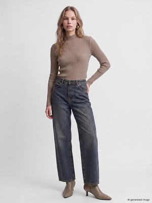 Lc Waikiki Yeni Sezon Indigo Boyfriend Fit Kadın Jean Pantolon