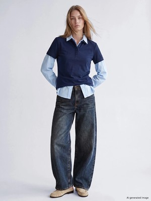 Lc Waikiki Yeni Sezon Indigo Boyfriend Fit Kadın Jean Pantolon