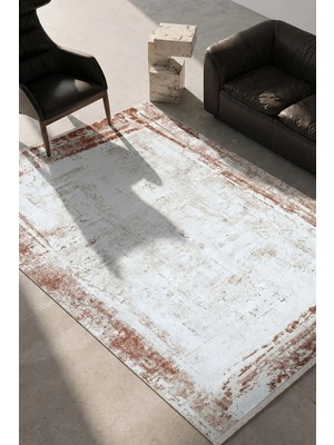 Hoom Rugs Bahar 3011 Terra Bordürlü Akrilik Halı
