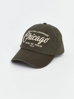 Lc Waikiki Yeni Sezon Haki Chicago Nakışlı Erkek Kep Şapka