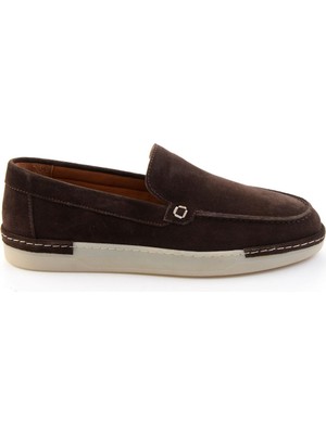 Bambi Brown Genuine Leather Men's Loafers E01396022402