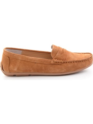 Bambi Tan Genuine Leather Women's Loafers K01045035702