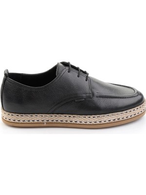Bambi Black Genuine Leather Men's Casual Shoes E01054300003