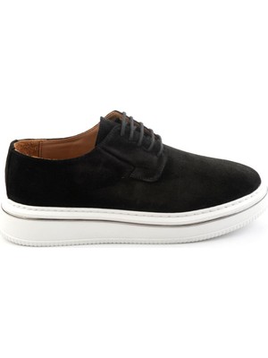 Bambi Black Genuine Leather Men's Casual Shoes E01595142602