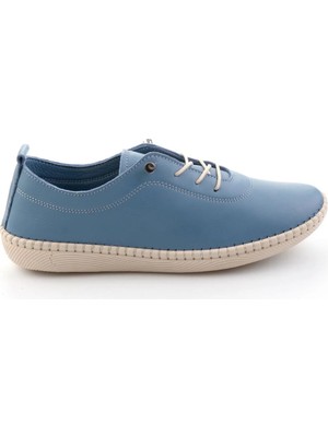Bambi Blue Genuine Leather Women's Casual Shoes K01045202303