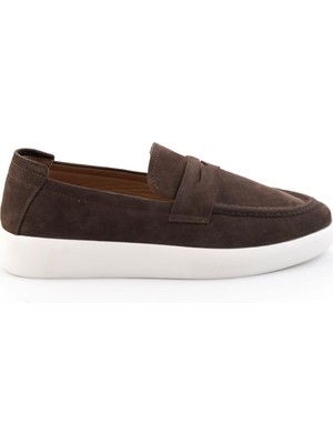 Bambi Brown Genuine Leather Men's Loafers E01396304501