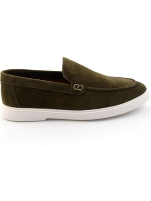 Bambi Khaki Genuine Leather Men's Casual Shoes E01594212602