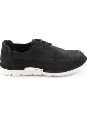 Bambi Black Genuine Leather Men's Casual Shoes E01076224201