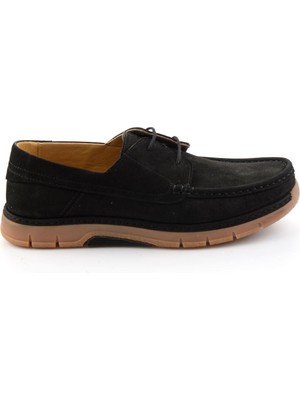 Bambi Black Genuine Leather Men's Casual Shoes E01076380601