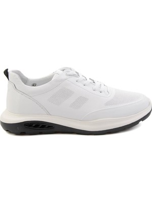 Bambi White Genuine Leather Men's Sneakers E01958176343