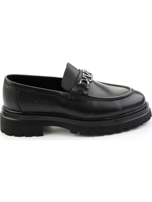 Bambi Black Genuine Leather Men's Classic Shoes E01715025741