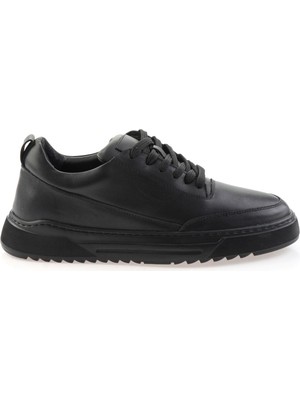 Bambi Black Genuine Leather Men's Casual Shoes E01442320203