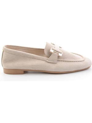 Bambi Beige Women's Loafers K01688012272