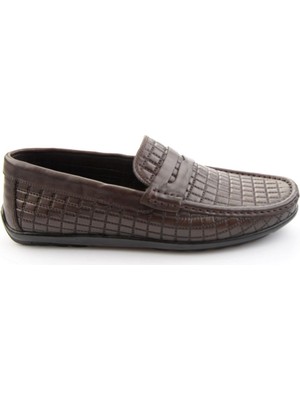 Bambi Brown Genuine Leather Men's Loafers E01697032003