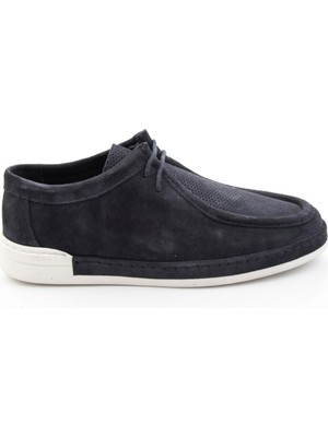 Bambi Navy Genuine Leather Men's Casual Shoes E01549511302