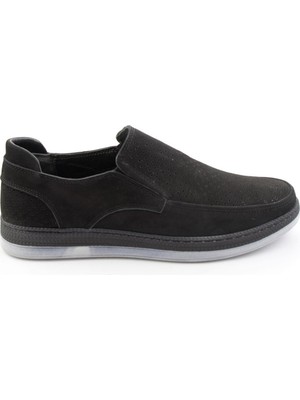Bambi Black Genuine Leather Men's Casual Shoes E01795214301