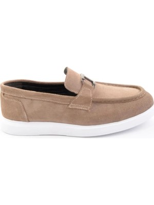 Bambi Sand Genuine Leather Men's Loafers E01697000302