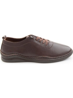 Bambi Brown Genuine Leather Men's Casual Shoes E01045202303