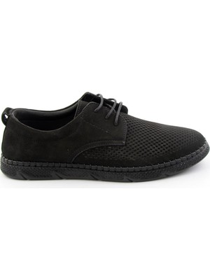 Bambi Black Genuine Leather Men's Casual Shoes E01523182301