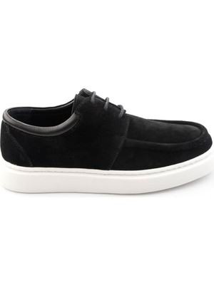 Bambi Black Genuine Leather Men's Loafers E01593075502