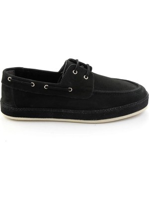 Bambi Black Genuine Leather Men's Casual Shoes E01698690201