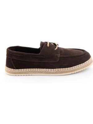Bambi Brown Genuine Leather Men's Espadrilles E01698689102