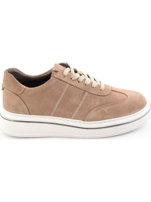 Bambi Sand Genuine Leather Men's Sneakers E01089006202