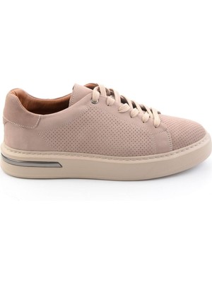 Bambi Sand Genuine Leather Men's Sneakers E01396200701