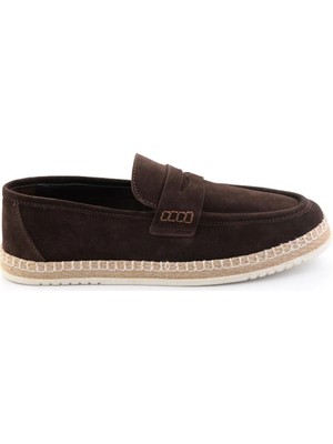 Bambi Brown Genuine Leather Men's Loafers E01698198602