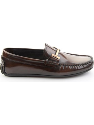Bambi Brown Genuine Leather Men's Loafers E01648504214