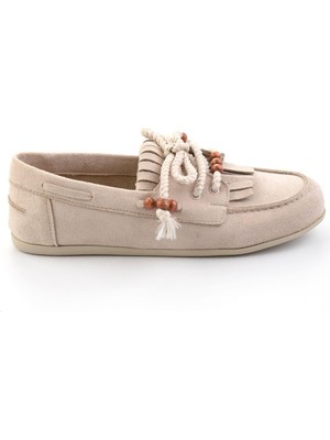 Bambi Beige Women's Loafers K01566004872