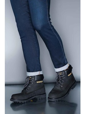 Caterpillar Caterpıllar Black Genuine Leather Men's Boots & Booties CAT1111000101