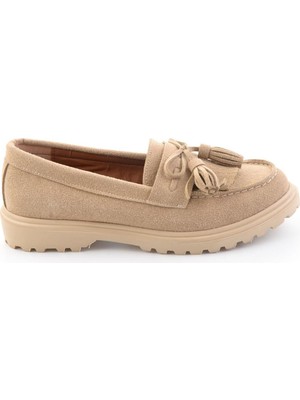 Bambi Beige Women's Loafers K01936000172