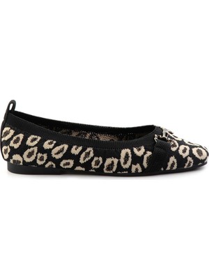 Bambi Black Leopard Women's Ballet Flats K01327013582