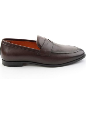 Bambi Brown Genuine Leather Men's Loafers E01648611803